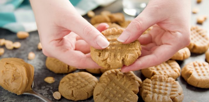 5 Biscoitos de Manteiga de Amendoim.