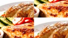 Frango Assado ao Delicioso Molho de Laranja, Cuscuz Marroquino e Frutos Secos